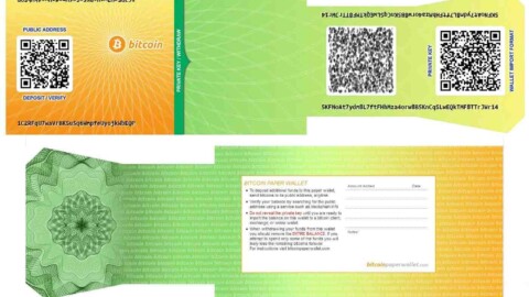 Bitcoin Paper Wallet Abbildung