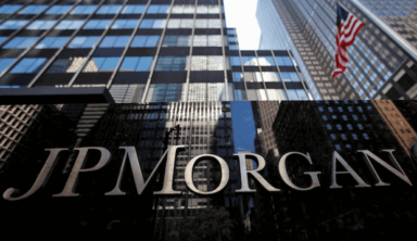 JP Morgan Schriftzug