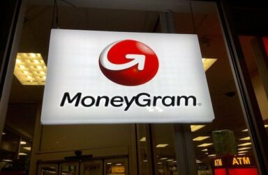MoneyGram Logo in einer Filiale