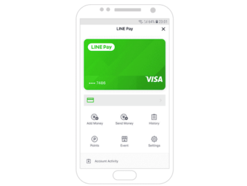 LINE Pay und Visa