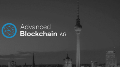 Advanced Blockchain AG Logo Hintergrund Berliner Fernsehturm