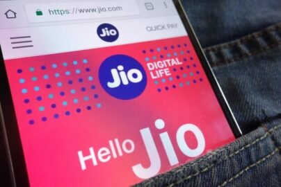 Reliance Jio Webseite
