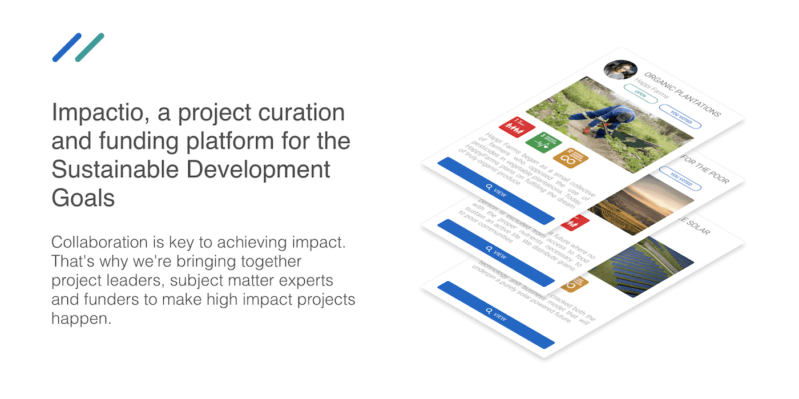 Startseitenbild Impactio - die Plattform zur Förderung sozialer Projekte