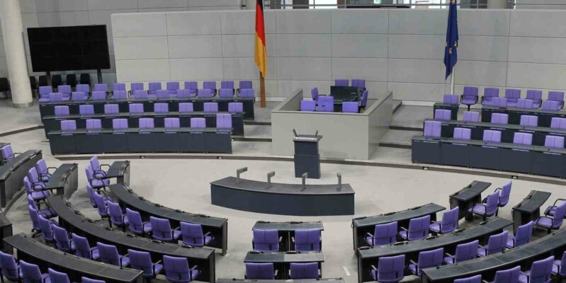 leerer Bundestag