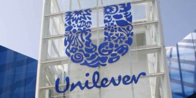 Unilever Logo auf einem Gebäude