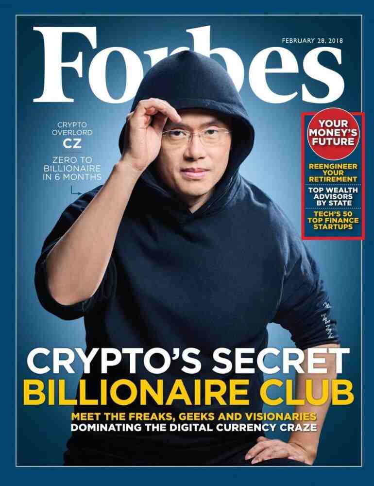 Changpeng Zhao (CZ), CEO at Binance, Forbes Magazin