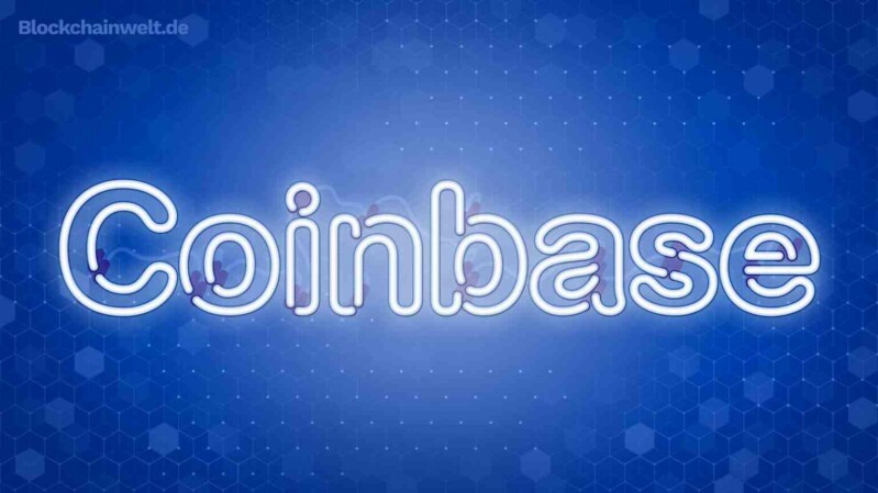 Coinbase Logo in Neon Illustration