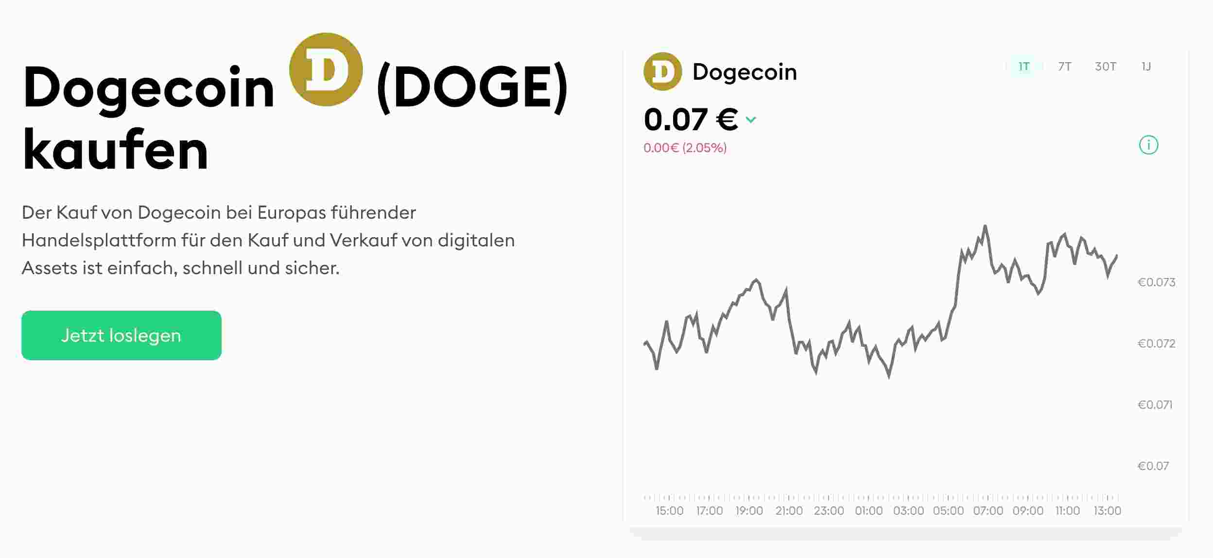 Dogecoin kaufen bei Bitpanda