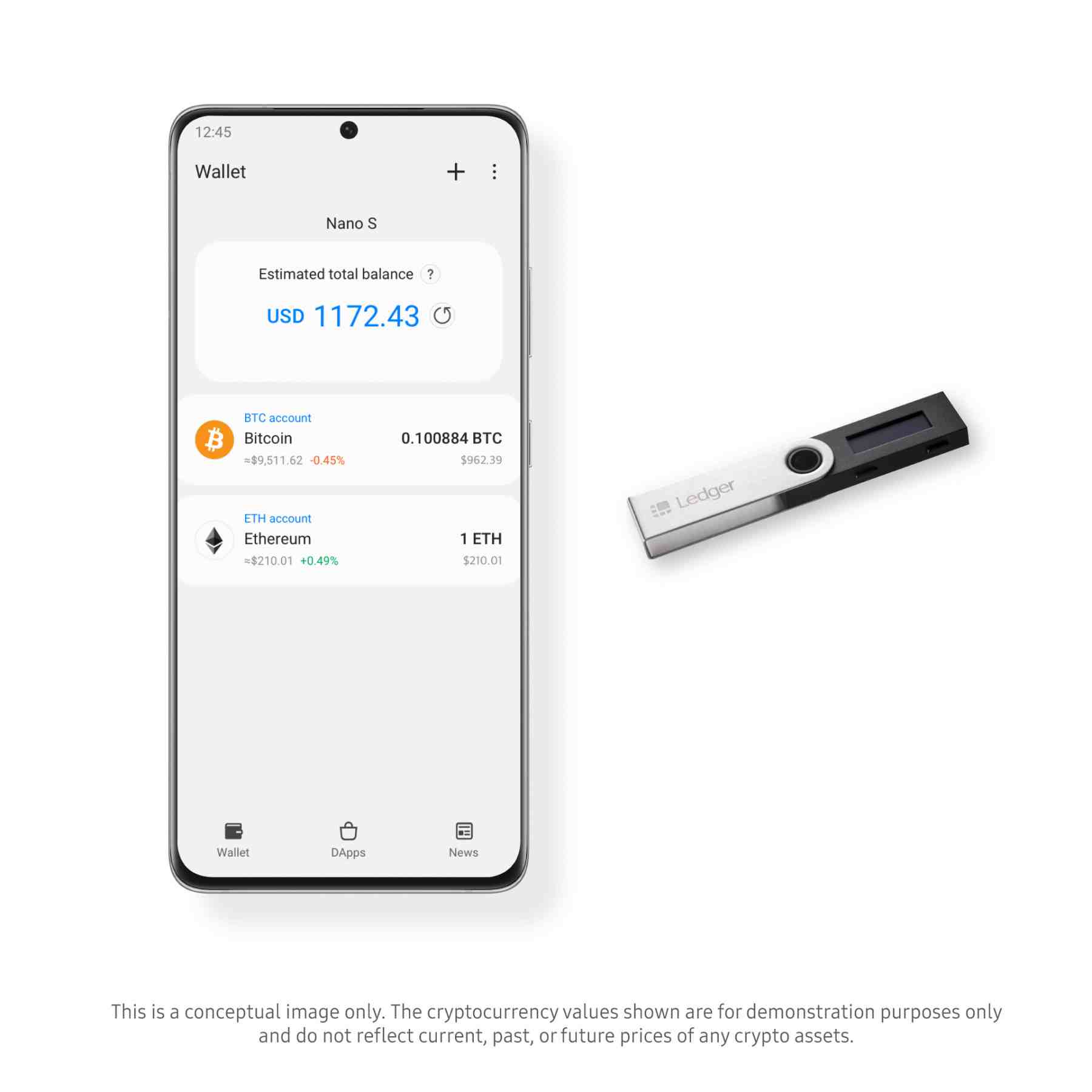 Samsung Blockchain Wallet & Ledger Nano S
