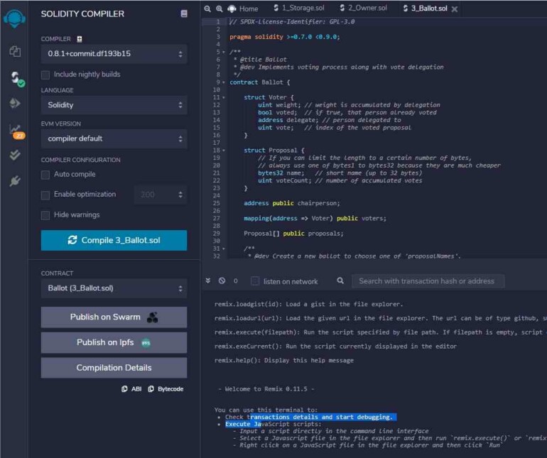 web3 python tutorial 12 - compile solidity smart... Solidity - Die Smart Contract-Programmiersprache
