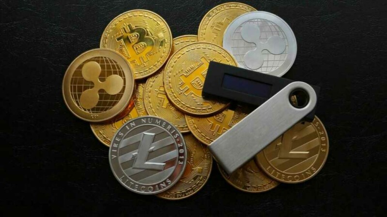 Physische Bitcoin & Litecoin Coins Hardware Wallet Ledger