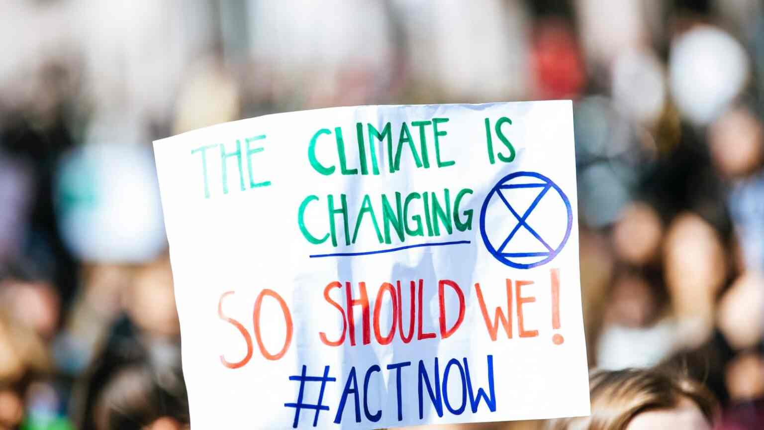 Klimawandel Protestplakat