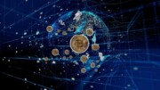 Kryptowährung Bitcoin Illustration