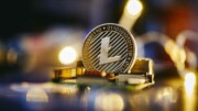 goldene Litecoin Münze Foto