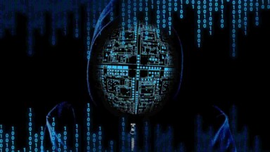 Anonymous Hacker Matrix Computercode Kapuze