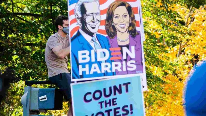 Biden Harris Wahlplakat
