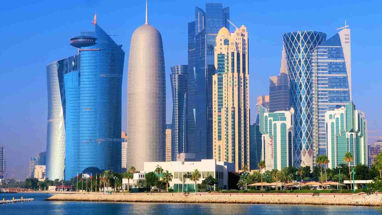 Wolkenkratzer in Katar Skyline