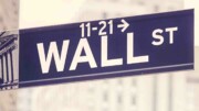 Wallstreet Straßenschild Symbol