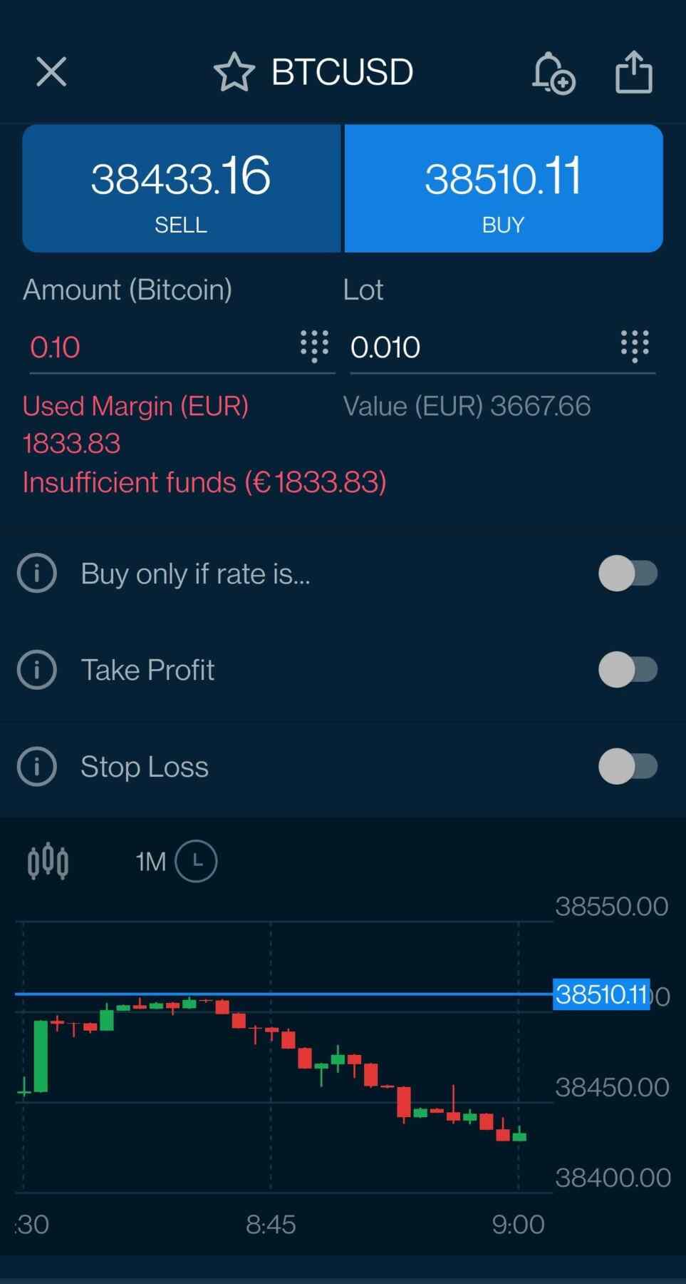 Bitcoin kaufen in der Avatrade App
