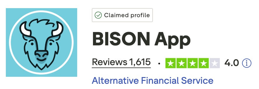 BISON App Trustpilot