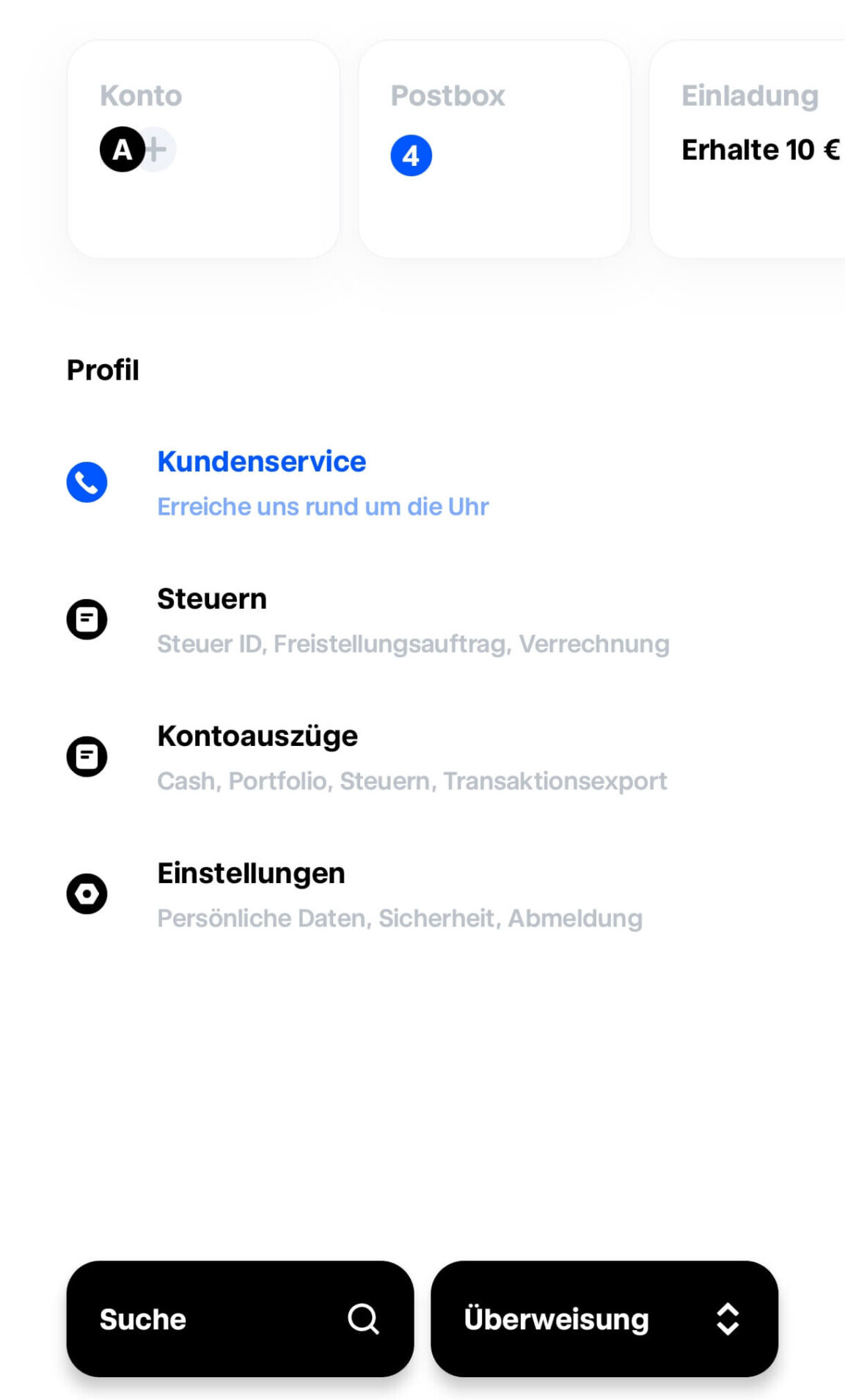 Steuerunterlagen Backend Trade Republic