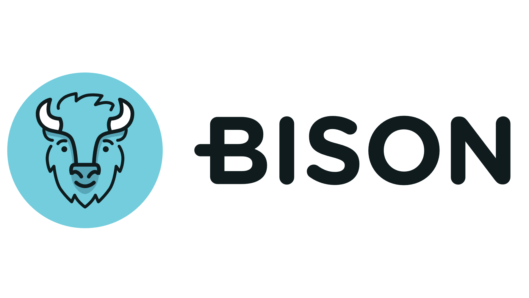 Bison Logo Geld auf weißen Hintergrund