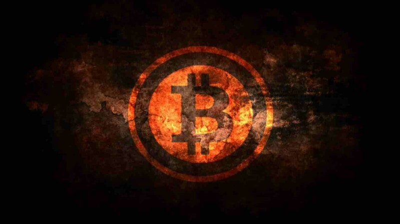 Dreckiger Bitcoin Symbolbild
