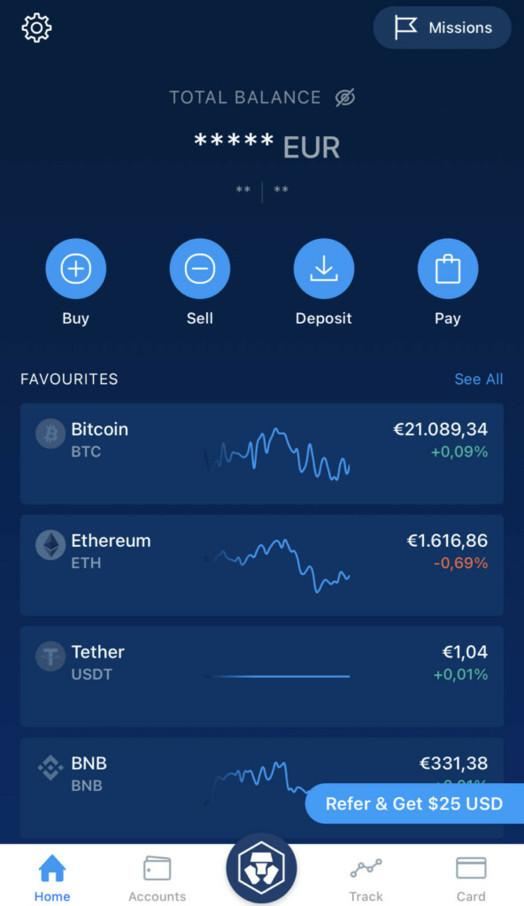 Crypto.com Dashboard App