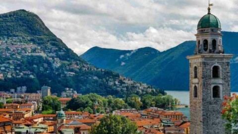 Lugano Stadtansicht