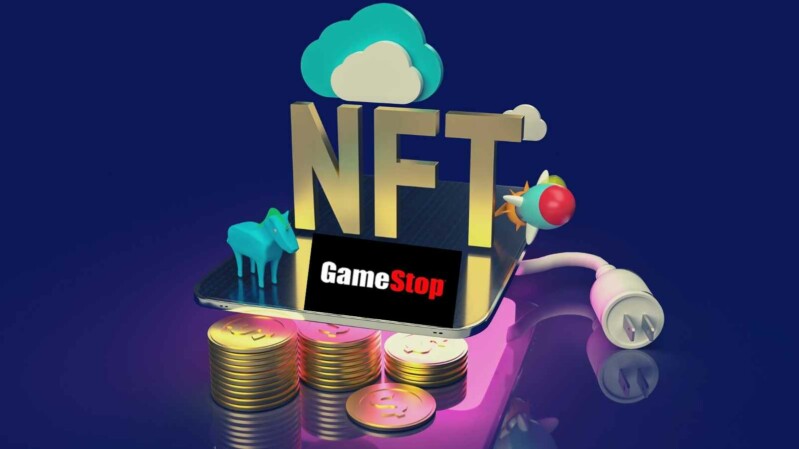NFT Schriftzug Animation GameStop Logo