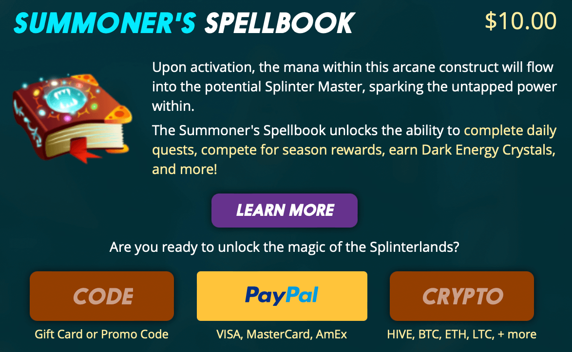 Summoner's Spellbook kaufen