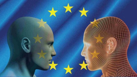 Digitale Identitäten EU Flagge