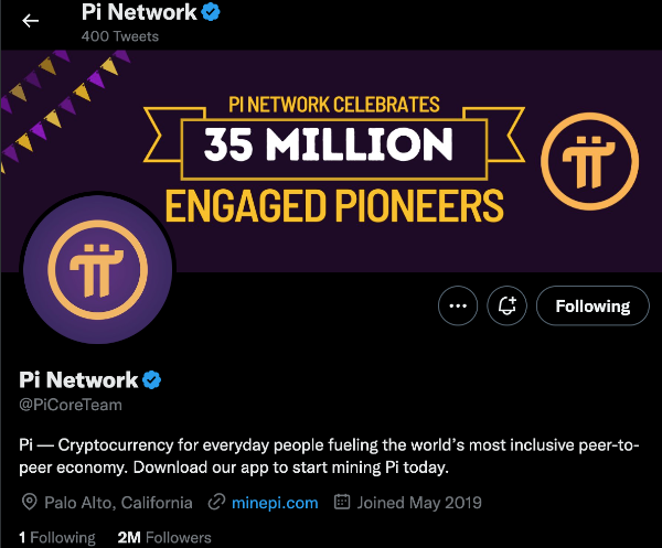 Pi Network Follower Twitter