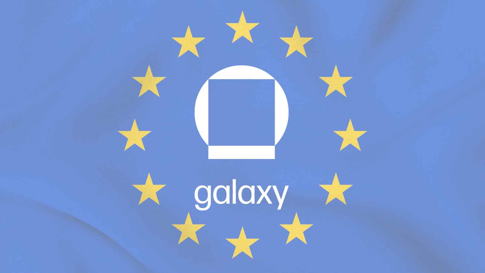 Europa Flagge Galaxy Digital Logo