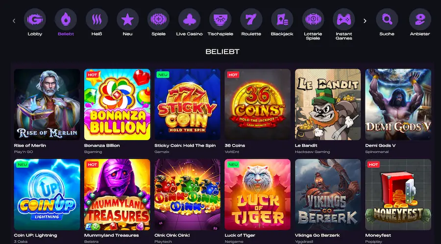 glitchspin casino spiele und slots
