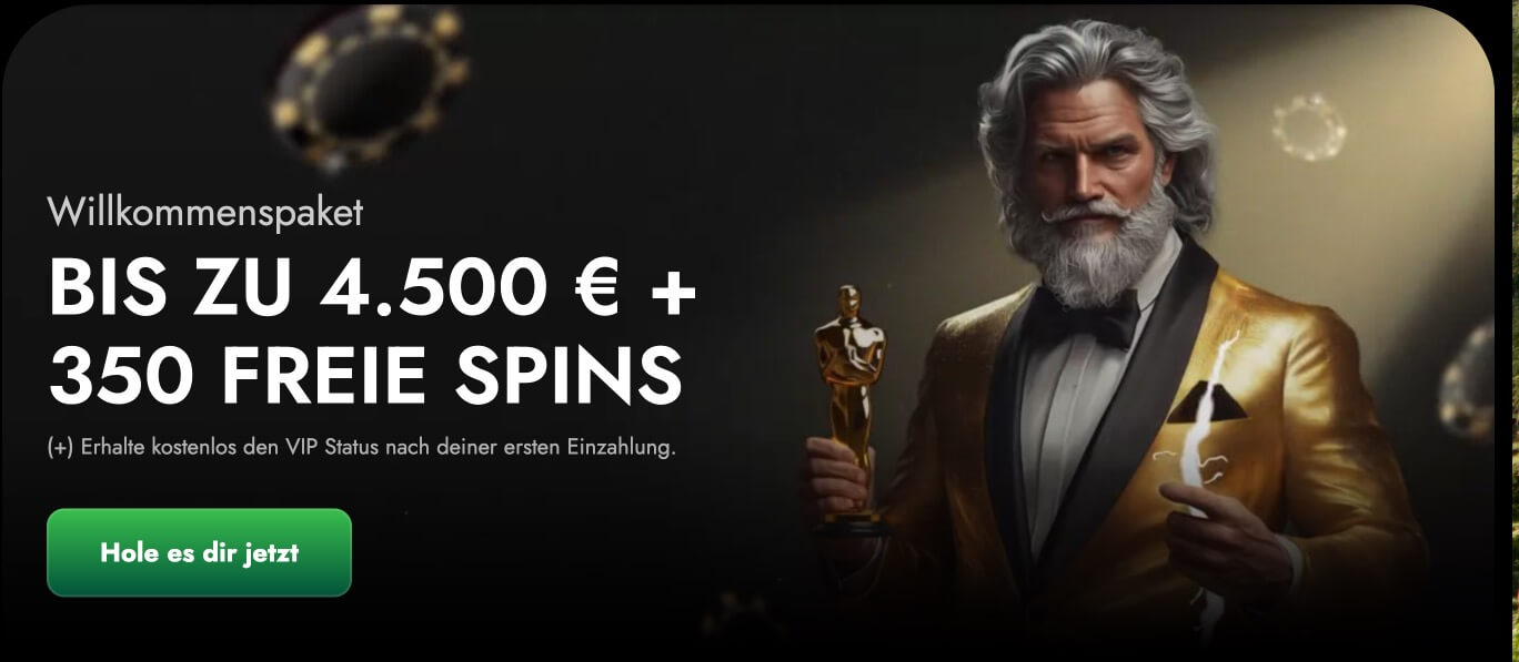 Oscarspin Willkommensbonus