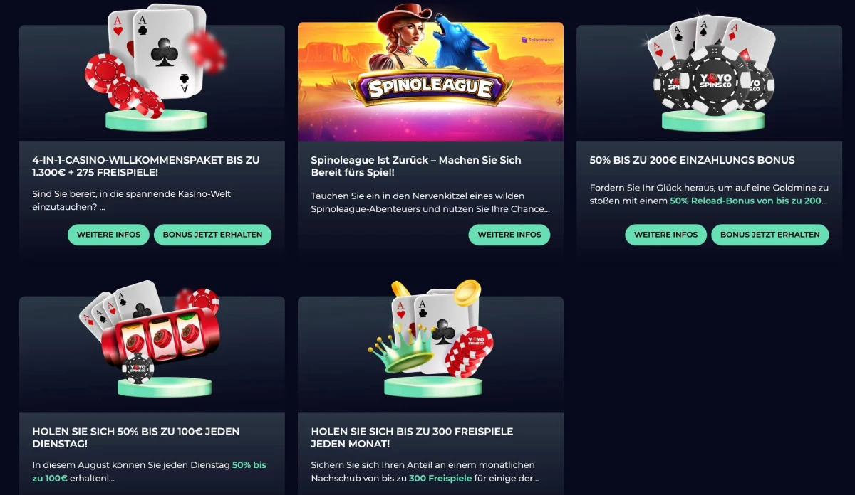 YoyoSpins Bestandskundenaktionen