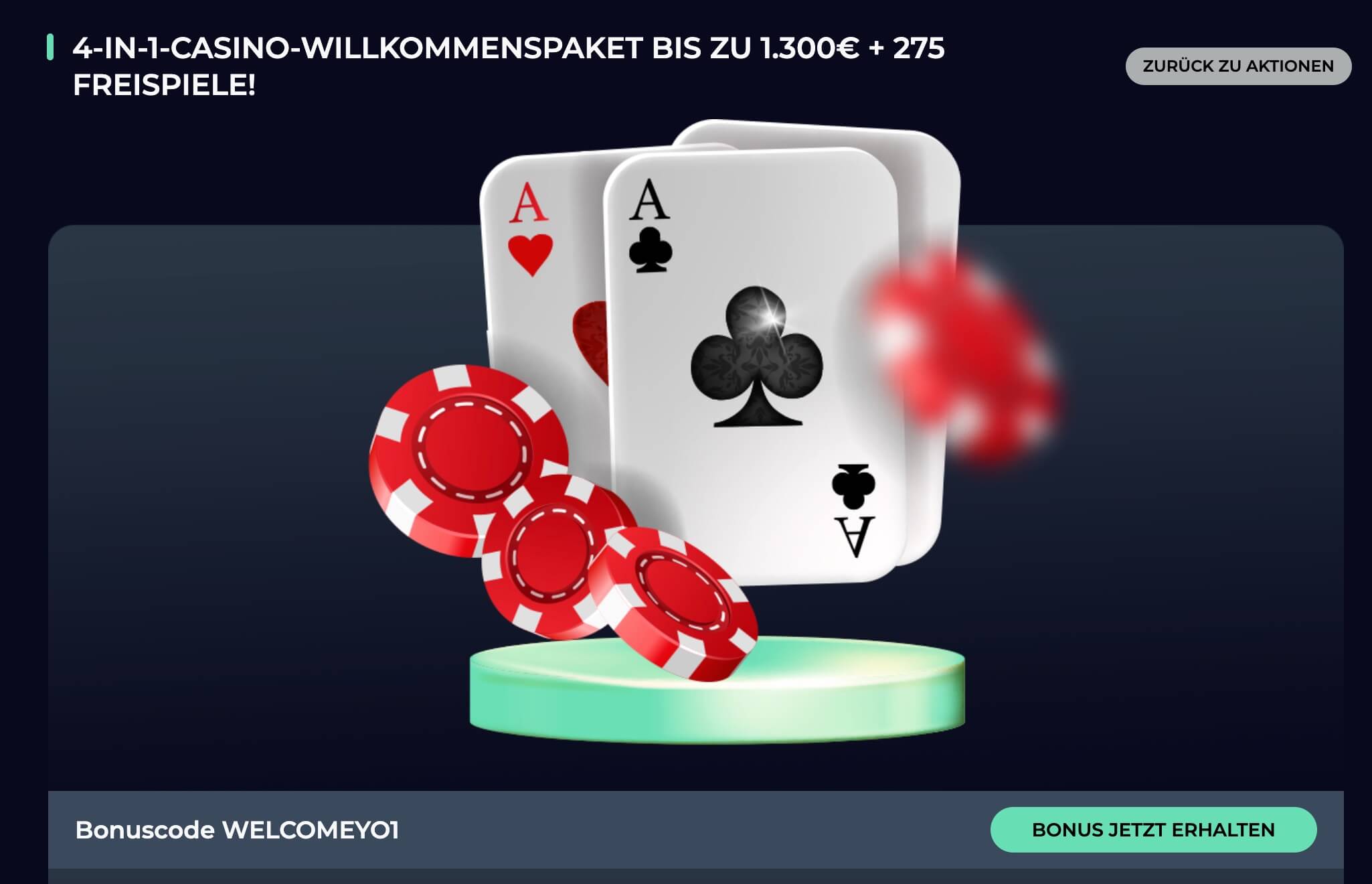 YoyoSpins Willkommensbonus