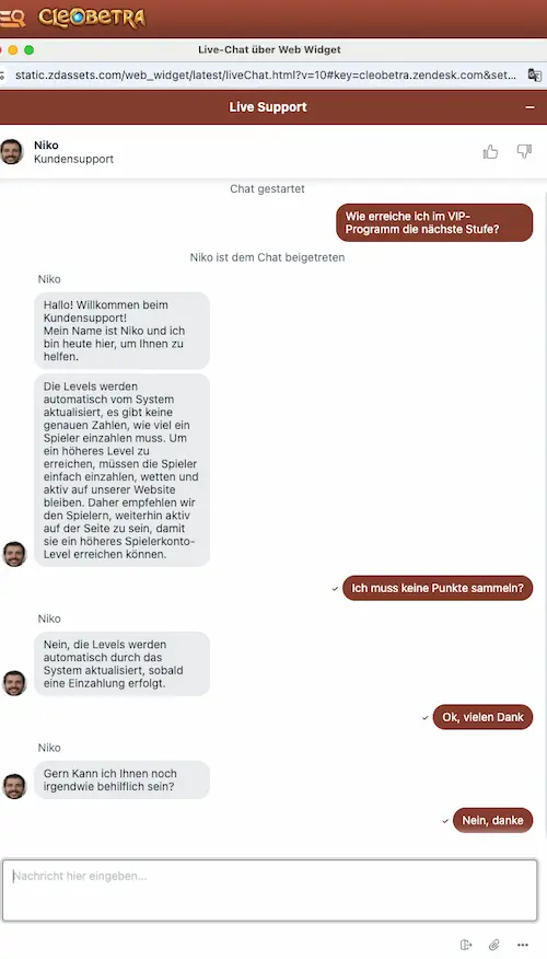 CleoBetra Live-Chat