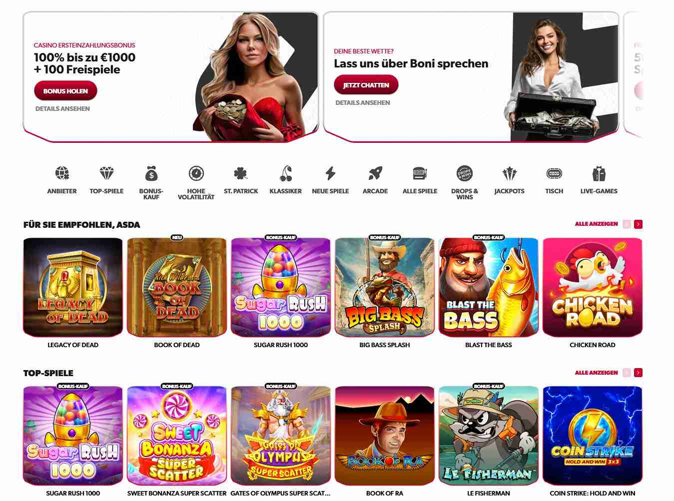 Betista Spielangebot