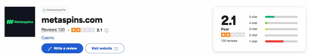 metaspins trustpilot