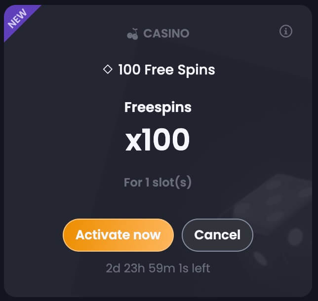 100 FS Bitkingz Bonus