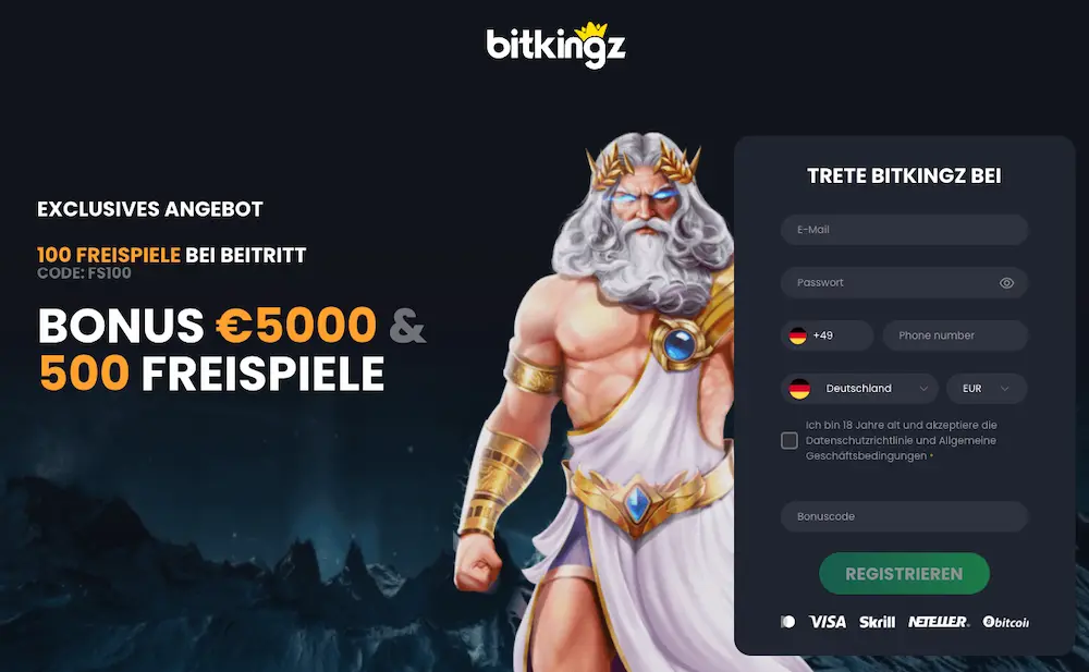bitkingz casino 100 freispiele nach der anmeldung