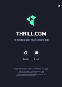 thrill anmeldung