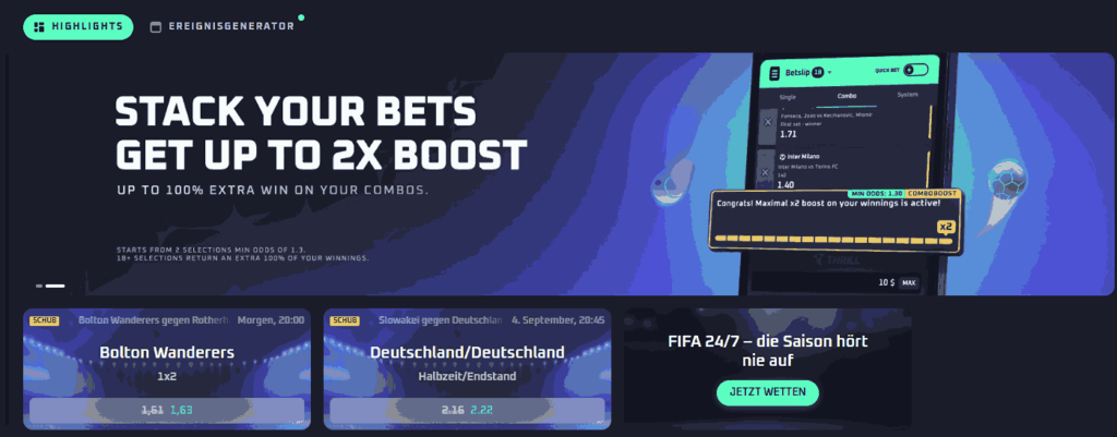 thrill sport bonusangebot