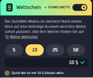 thrill wette platzieren