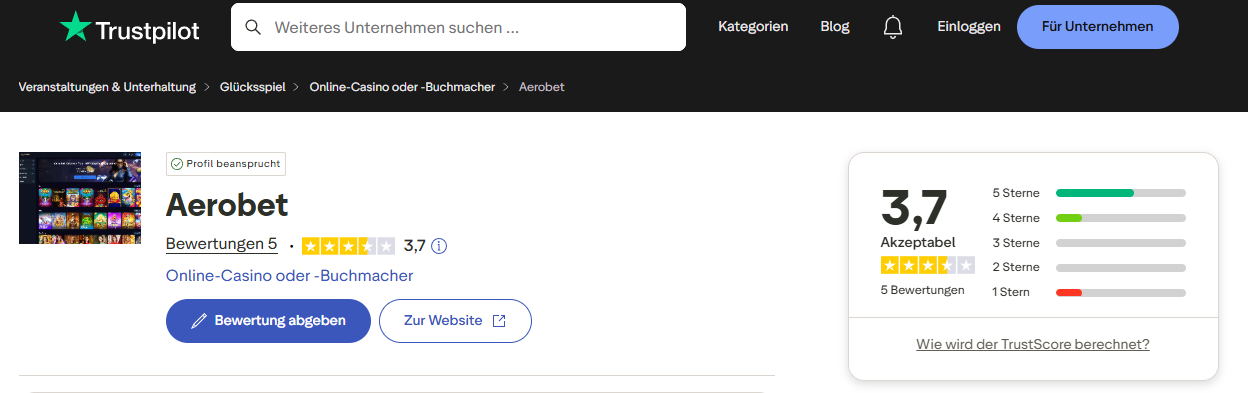 aerobet-bewertung
