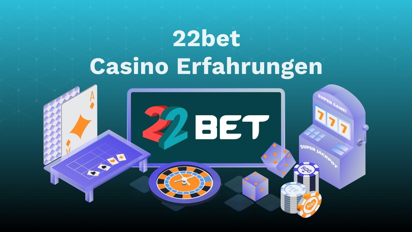 Screenshot der 22bet Casino Oberfläche mit Spielen und Bonusangeboten für österreichische Nutzer