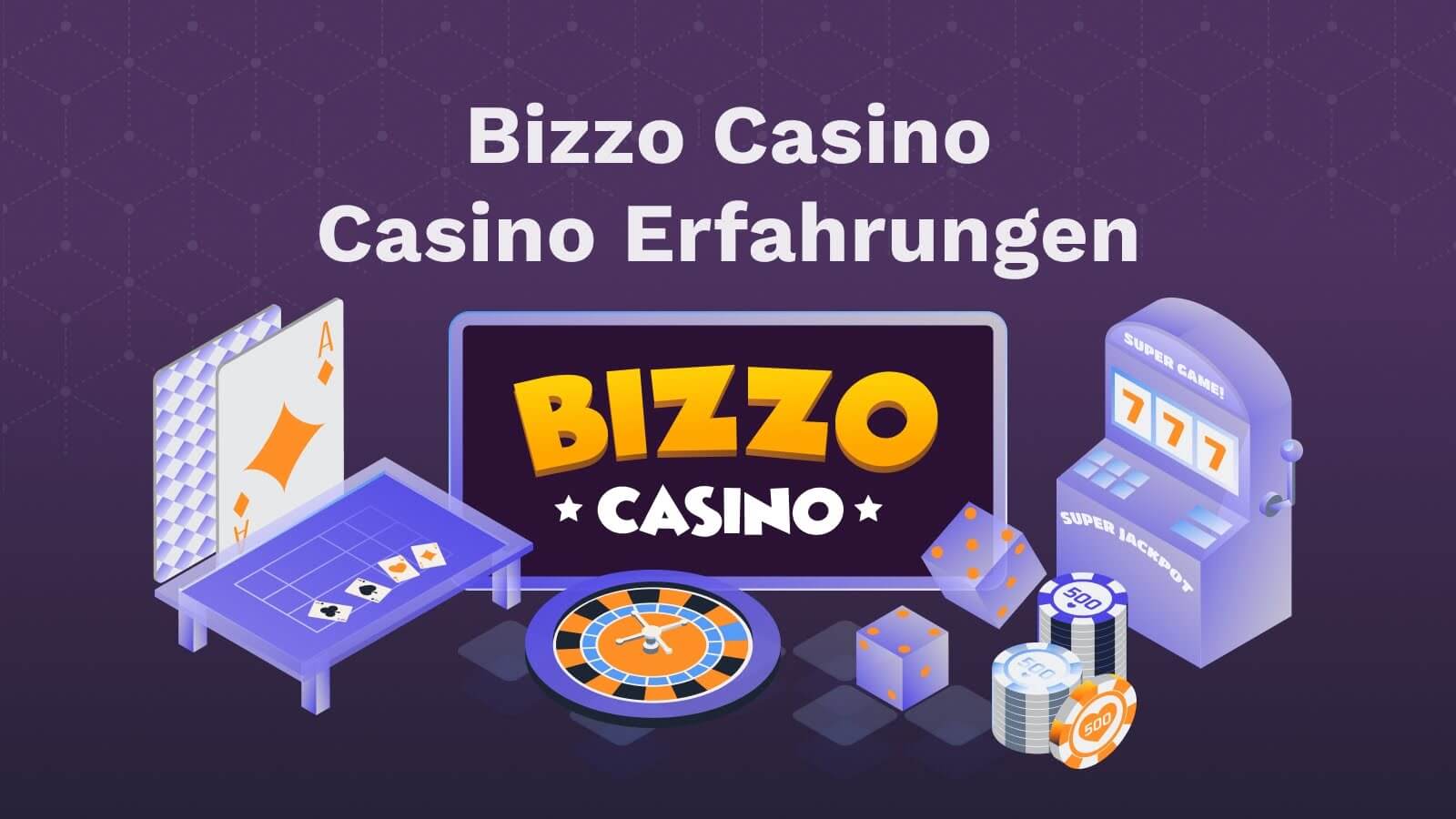 Screenshot der Bizzo Casino Website mit Fokus auf Login-Bereich und Sicherheits-Hinweisen