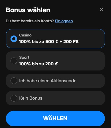 mrpunter registrieren schritt 2